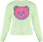 Moschino Lichtgroene Ronde Hals Gebreide Trui Green Dames - Thumbnail 1