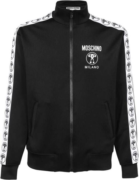 Moschino Sweater met rits Zwart Heren