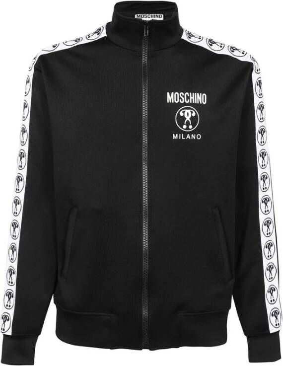 Moschino Sweater met rits Zwart Heren