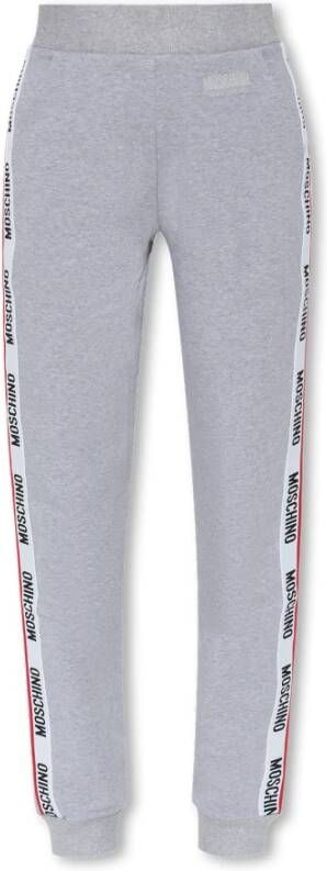 Moschino Sweatpants with logo Grijs Dames