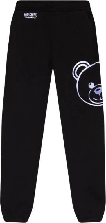 Moschino Update je casual garderobe met deze sweatpants uit de `Sign? J` collectie Black Heren