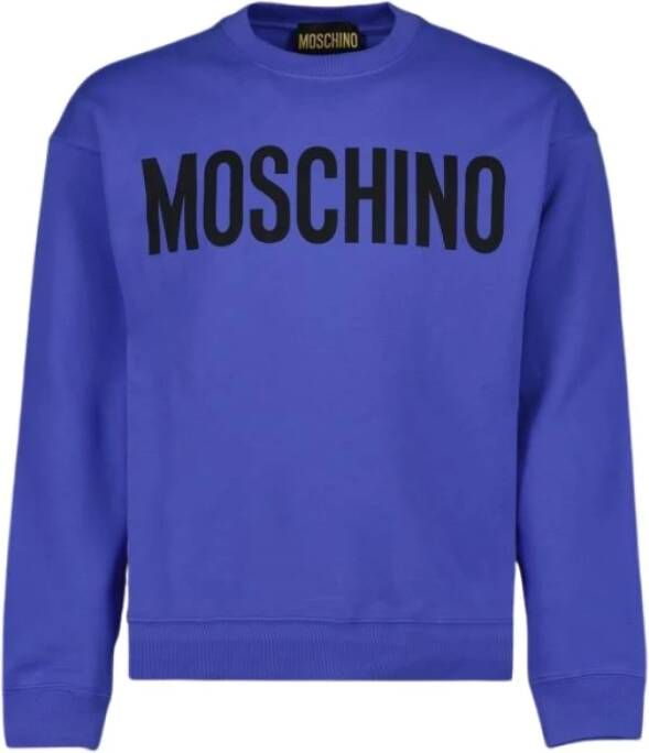 Moschino Sweatshirt à logo Blauw Heren