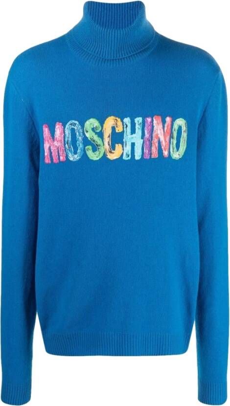 Moschino Sweatshirt Blauw Heren