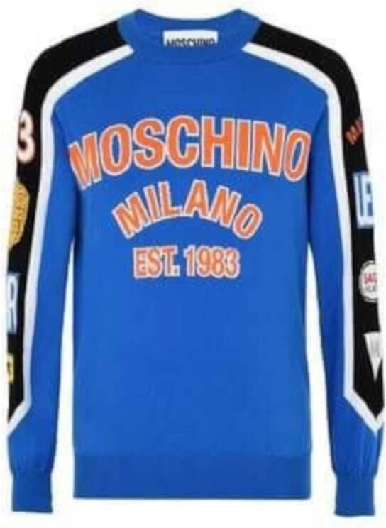 Moschino Stijlvolle Trainingshirt Blue Heren