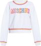 Moschino Wit Oranje Sweatshirt met Geborduurd Logo White Dames - Thumbnail 1