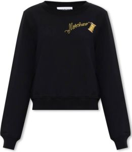 Moschino Sweatshirt met logo Zwart Dames