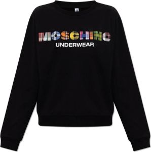 Moschino Sweatshirt met logo Zwart Dames