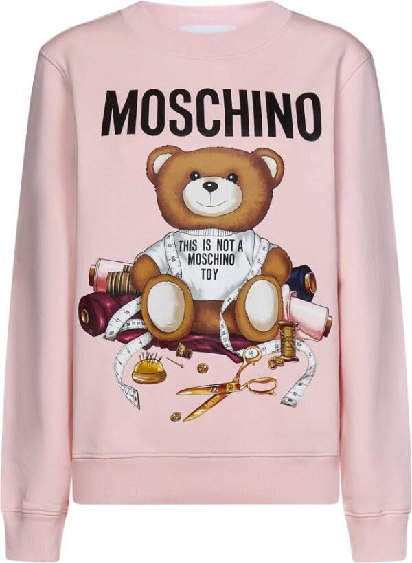 Moschino Roze Teddybeer Sweatshirt Pink Dames