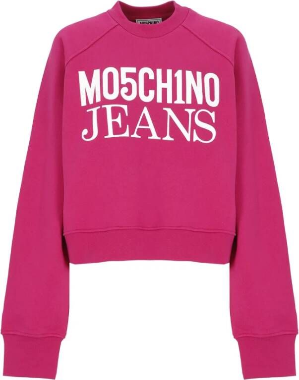 Moschino Fuchsia Oversize Sweatshirt Pink Dames