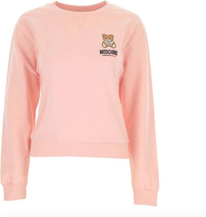 Moschino Dames Logo Sweatshirt Pink Dames