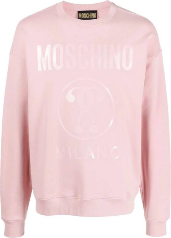 Moschino Lichtroze Trainingsshirt Pink Heren