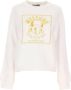 Moschino Comfortabele witte logo sweatshirt White Dames - Thumbnail 1