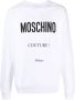 Moschino Witte Sweatshirt met Logo Print White Heren - Thumbnail 1