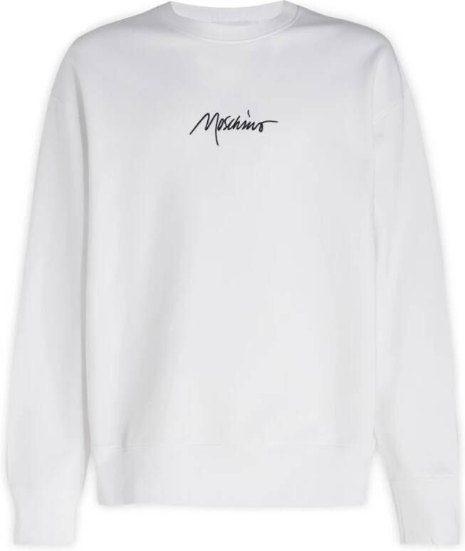 Moschino Comfortabele en stijlvolle sweatshirt voor heren White Heren