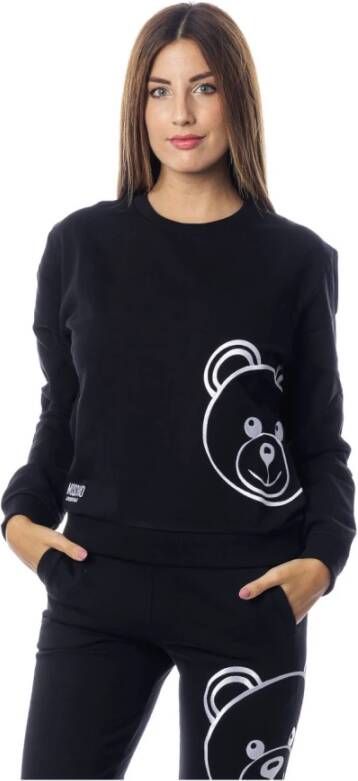 Moschino Dames Sweater met Berenprint Black Dames
