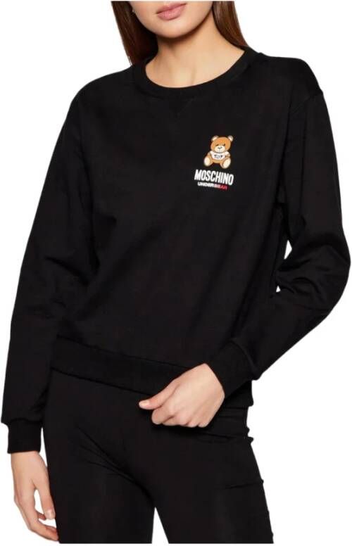 Moschino Trainingsshirt Comfortabel en Stijlvol Black Dames