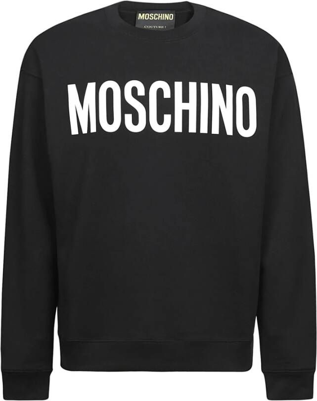 Moschino Zwarte Sweaters voor Heren Zwart Heren