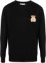 Moschino Zwarte Teddybeer Crewneck Sweatshirt Black Heren - Thumbnail 1