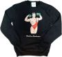 Moschino Geborsteld Stretch Fleece Jack Black Heren - Thumbnail 1