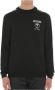 Moschino Zwart Wol Crewneck Sweatshirt met Iconisch Logo Black Heren - Thumbnail 1