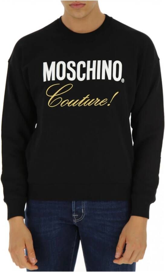 Moschino Trainingsshirt Comfortabele en Stijlvolle Sweatshirt Black Heren