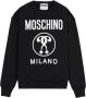 Moschino Zwarte Heren Sweatshirt met Dubbel Vraagteken Print Black Heren - Thumbnail 1