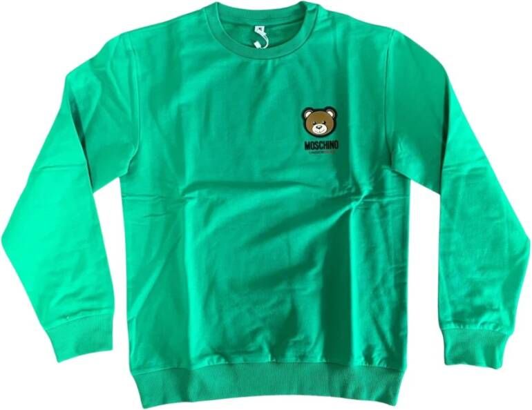 Moschino Groene Pail Innerlijke New Bear Sweatshirt Green Heren