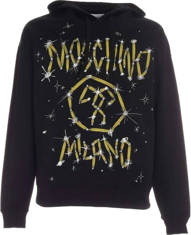 Moschino Galaxy Logo Sweatshirt Upgrade Black Heren