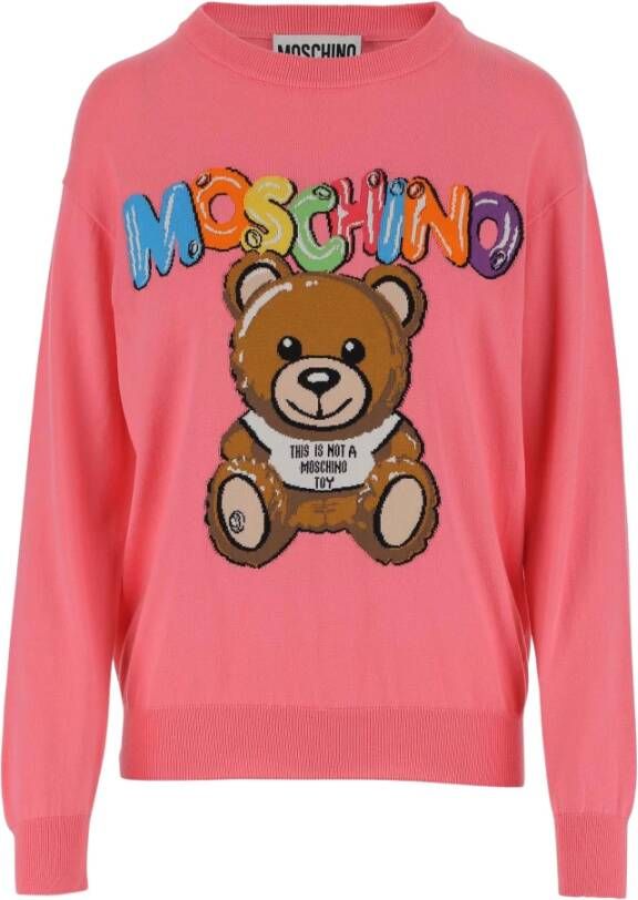 Moschino Trui met ronde hals Roze Dames
