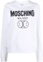 Moschino Wit Logo-Print Sweatshirt White Heren - Thumbnail 2