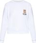 Moschino Katoenen sweatshirt met logo print White Dames - Thumbnail 1
