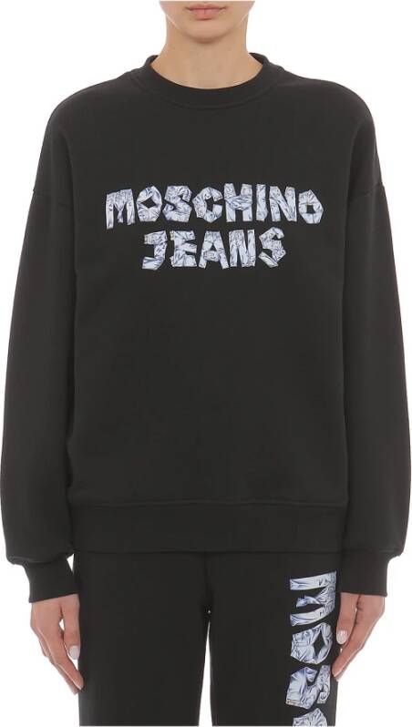 Moschino Grafische Print Sweatshirt met Lange Mouwen Black Dames