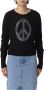 Moschino Comfortabele en stijlvolle ronde hals gebreide trui Black Dames - Thumbnail 1