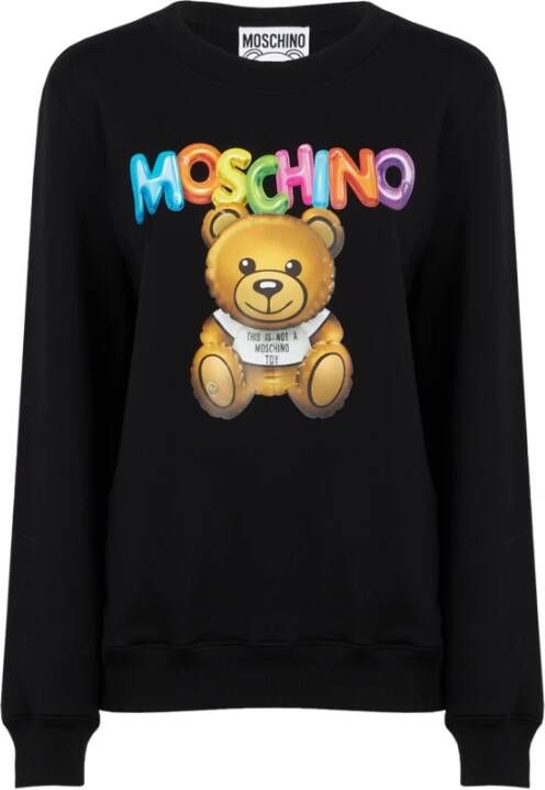 Moschino Stijlvolle Sweatshirt Upgrade voor Vrouwen Black Dames