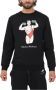 Moschino Geborsteld Stretch Fleece Jack Black Heren - Thumbnail 5