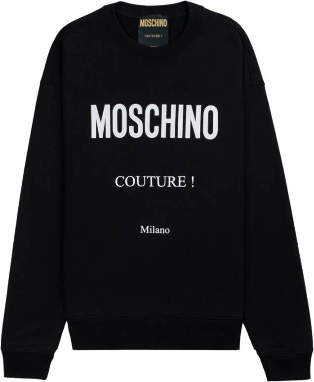 Moschino Round-neck Knitwear Zwart Heren
