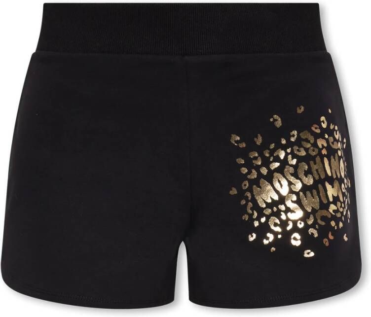 Moschino Swim collectie shorts Zwart Dames