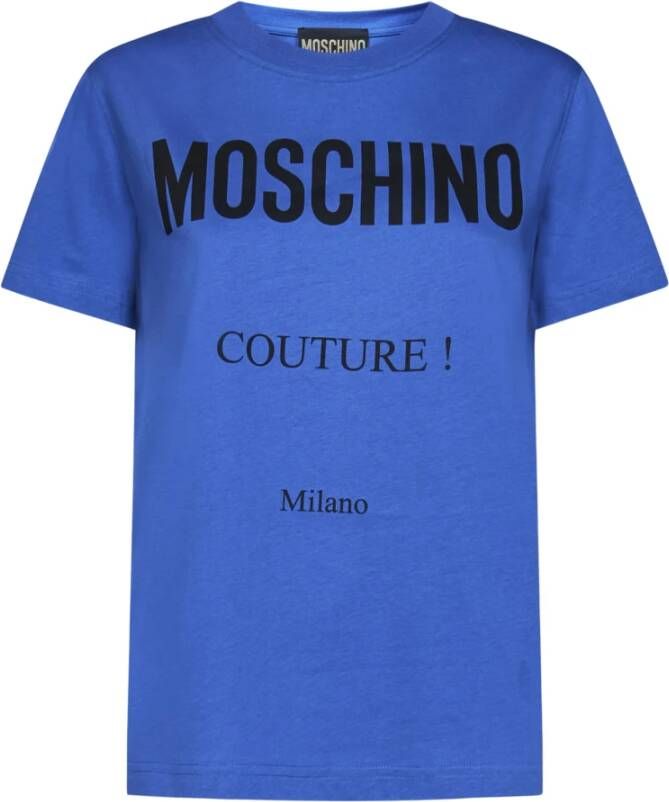 Moschino T-shirt Blauw Dames