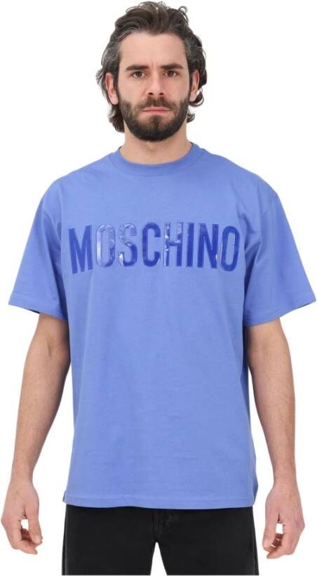 Moschino T-shirt Blauw Heren