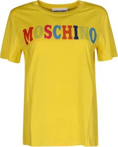 Moschino T-shirt Geel Dames