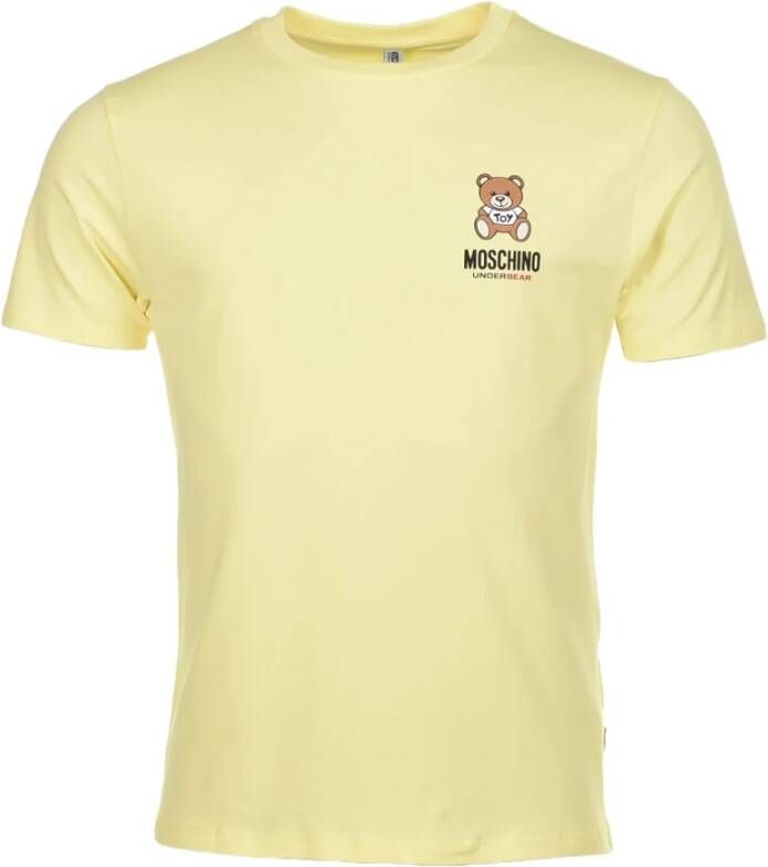 Moschino T-Shirts Geel Heren