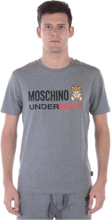 Moschino Stijlvolle Heren T-Shirt Gray Heren