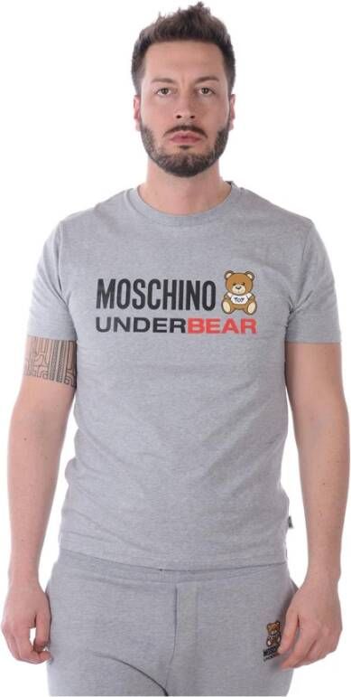 Moschino Upgrade je casual garderobe met dit hoogwaardige T-shirt Gray Heren