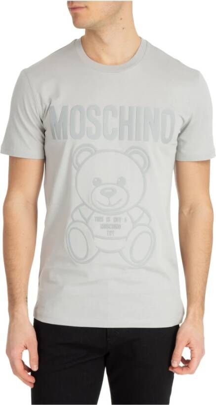 Moschino Teddy Bear T-shirt Grijs Heren