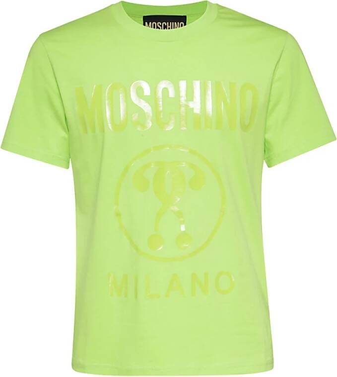 Moschino Slim Fit Ronde Hals T-Shirt Green Heren