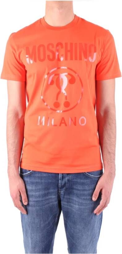 Moschino t-shirt Oranje Heren