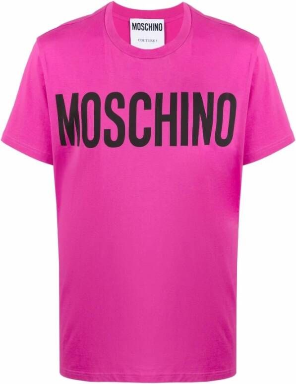 Moschino T-shirt Roze Heren