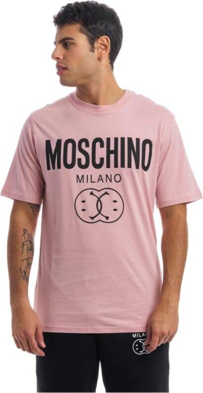 Moschino T-shirt Roze Heren
