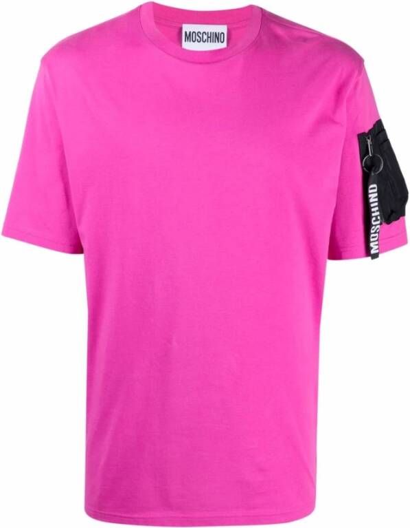 Moschino T-shirt Roze Heren