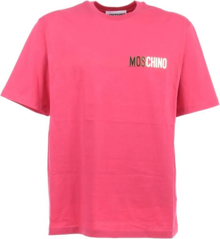 Moschino T-shirt Roze Heren
